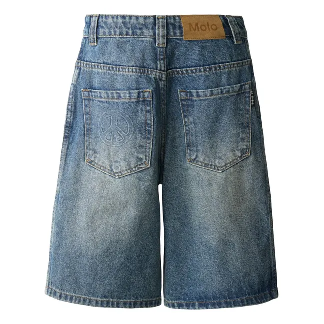 Bermuda Alphie Denim Coton Bio | Bleu