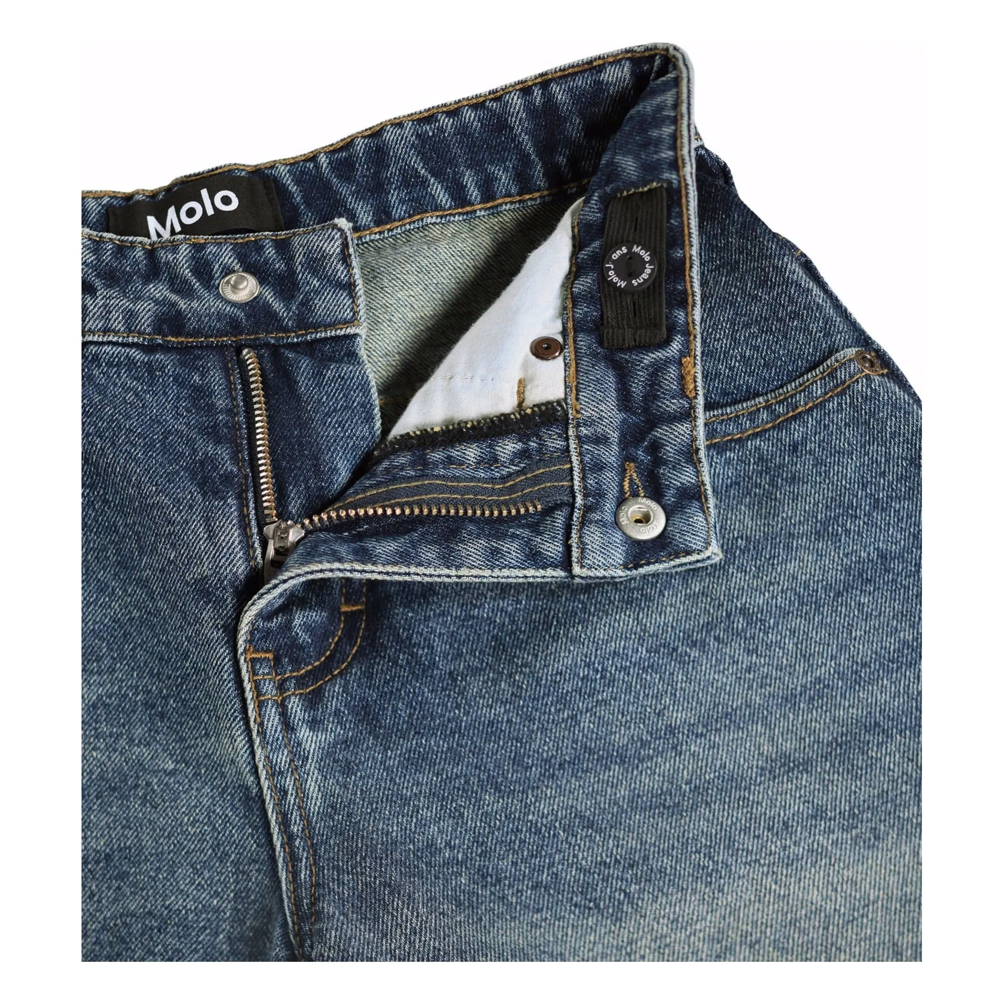 Bermuda Alphie Denim Coton Bio | Bleu- Image produit n°4