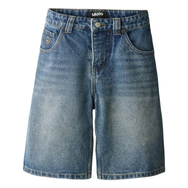 Bermuda Alphie Denim Coton Bio | Bleu