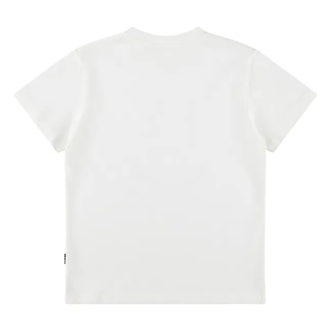 Camiseta de algodón orgánico Roxo Smiley | Blanco