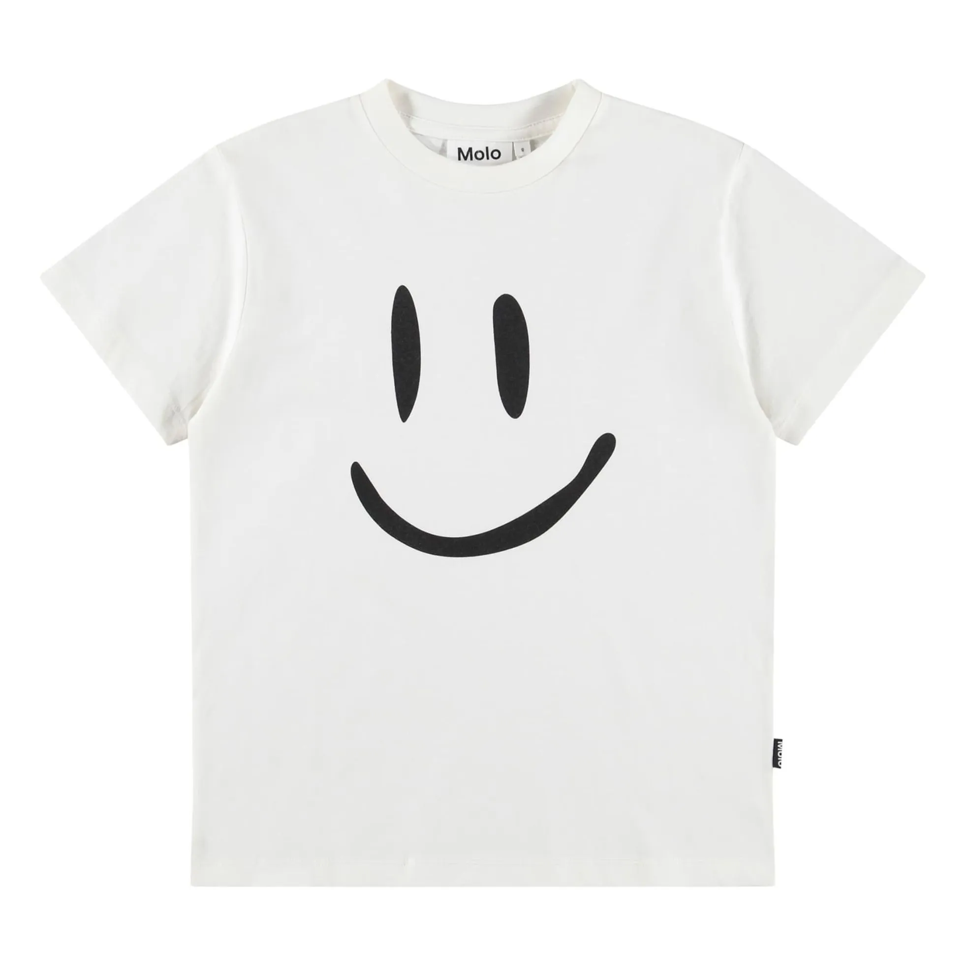 Molo White Roxo Smiley Organic Cotton T-Shirt