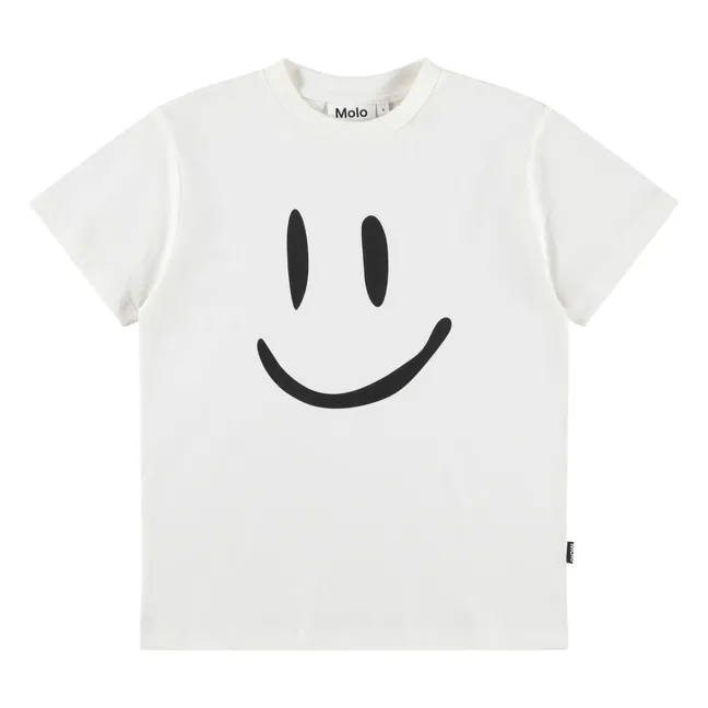 Roxo Smiley Organic Cotton T-shirt | White