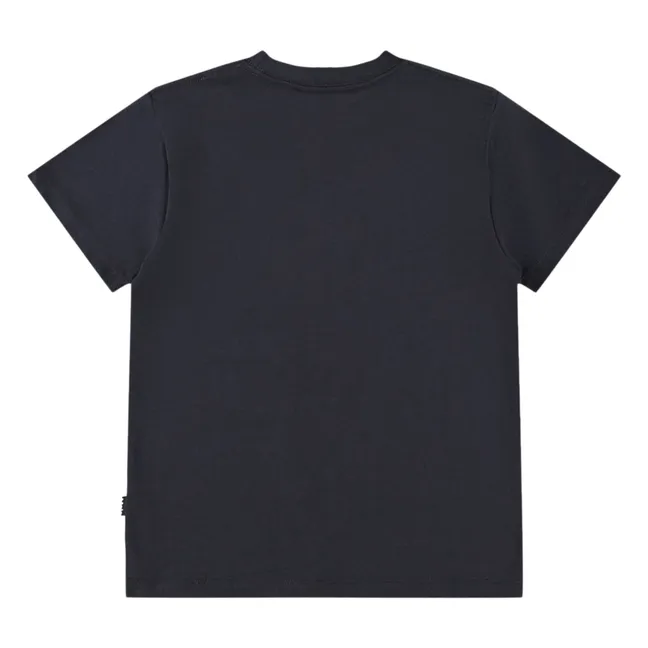 Roxo Smiley Organic Cotton T-shirt | Black