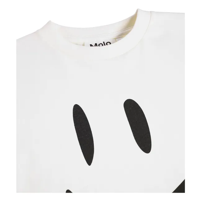 Roxo Smiley Organic Cotton T-shirt | White