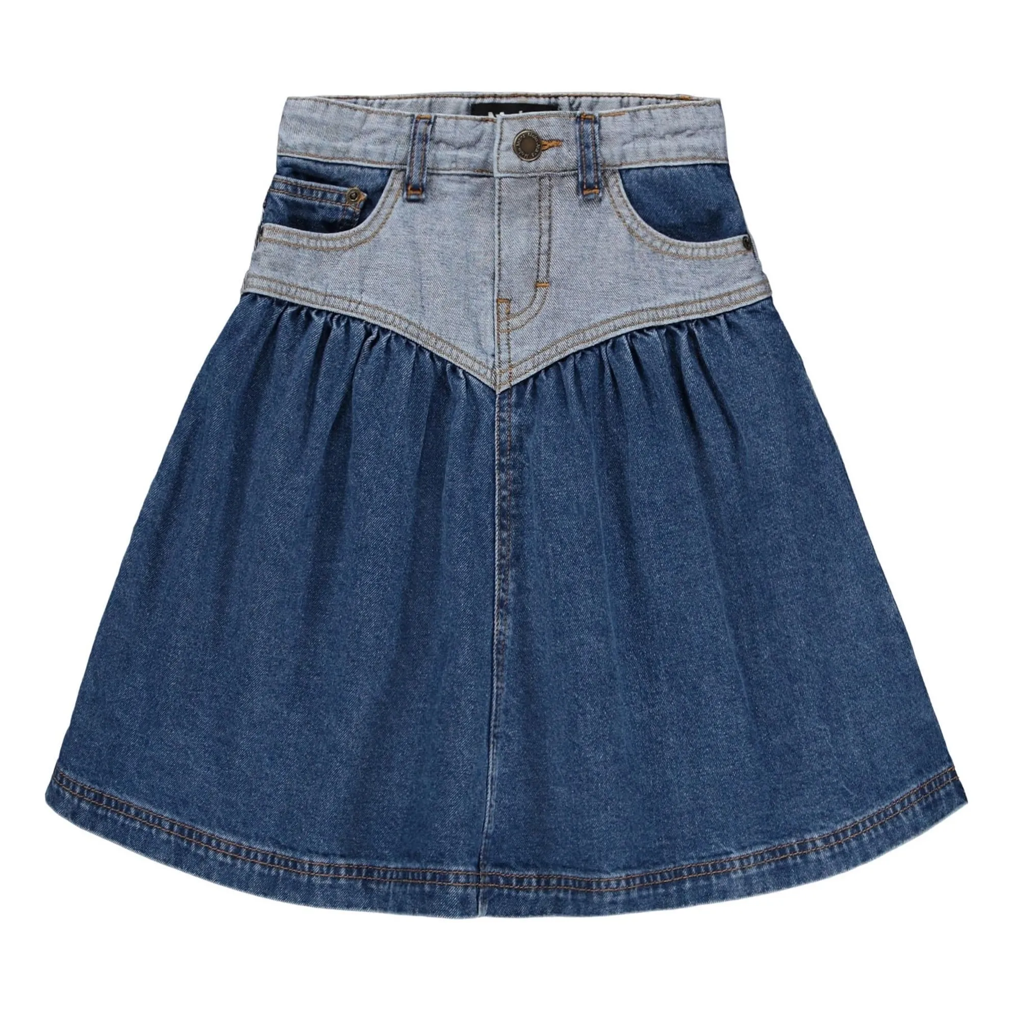 Molo Blue Becca Denim Organic Cotton Skirts