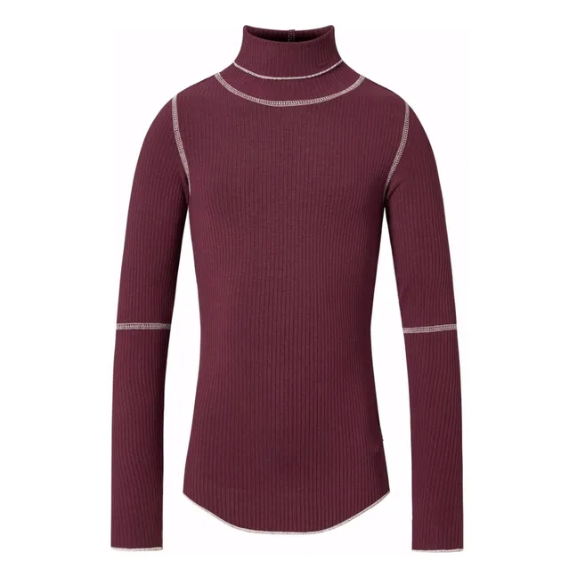 Cuello alto Rennie | Burdeos