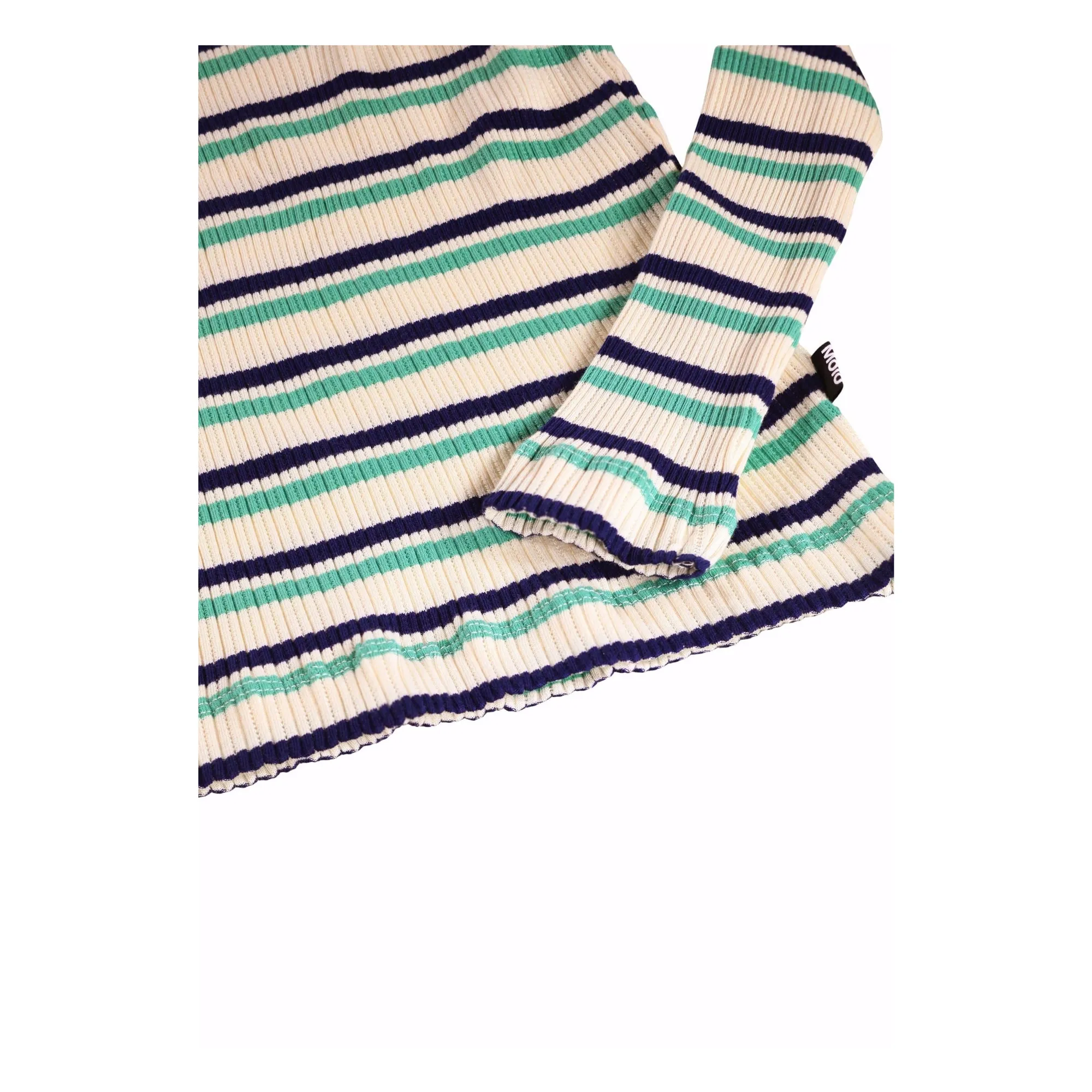 T-shirt Ruby Rayé Coton Bio | Crème- Image produit n°3