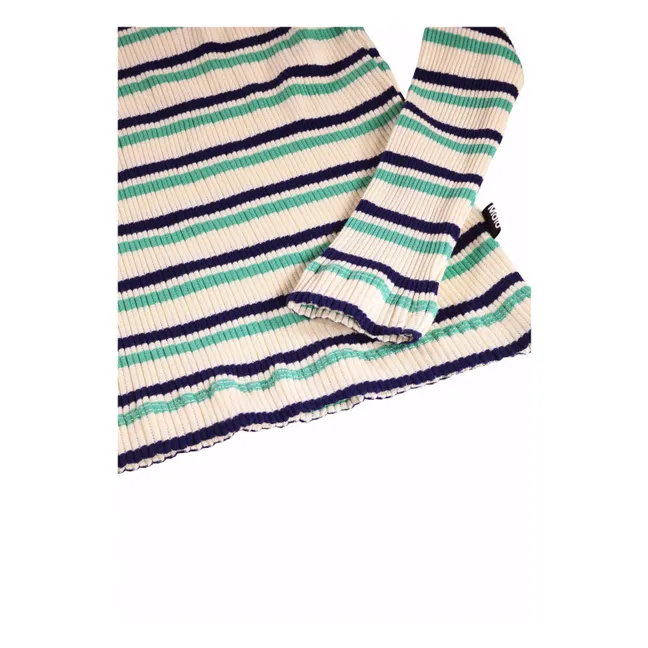 T-shirt Ruby Rayé Coton Bio | Crème