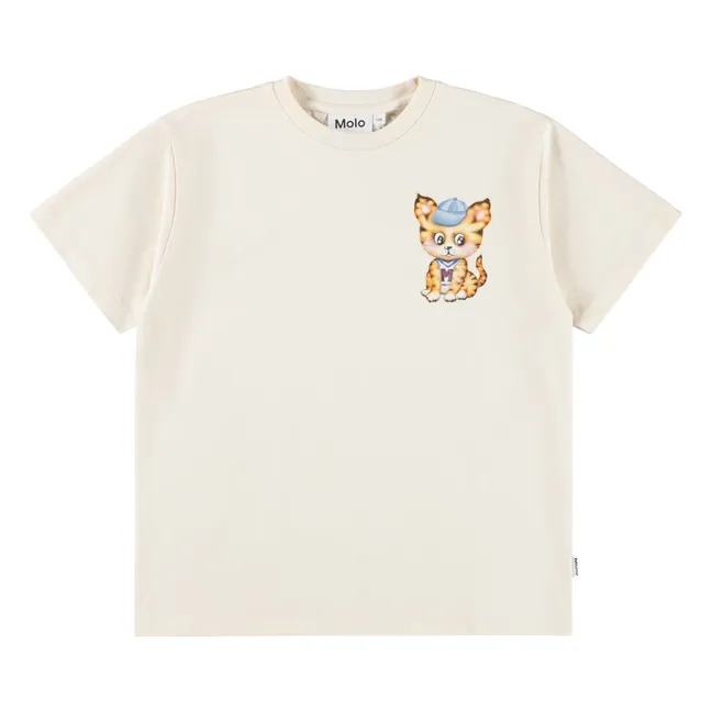 Camiseta Riley Curiosity Organic Cotton Tiger | Blanco