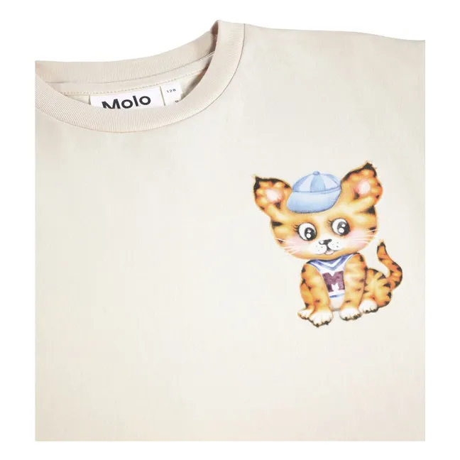 T-Shirt Riley Curiosity Tiger Bio-Baumwolle | Weiß