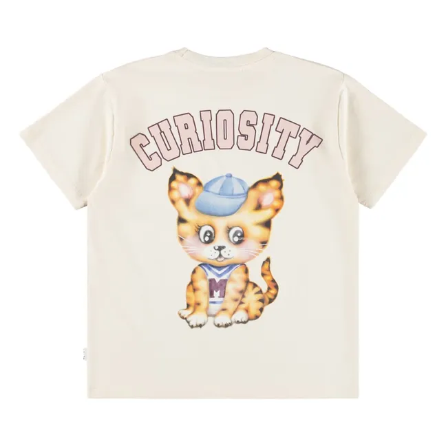 T-Shirt Riley Curiosity Tiger Bio-Baumwolle | Weiß