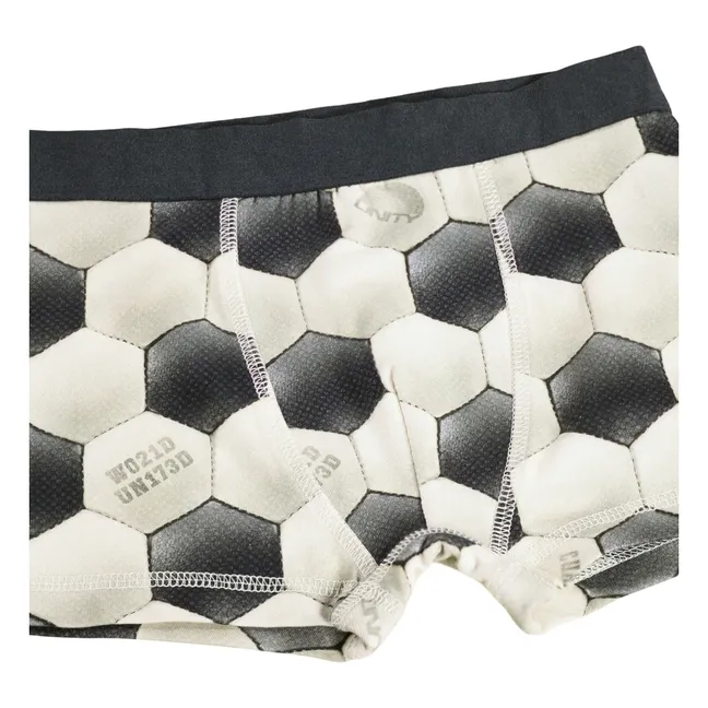 Lot de 2 Boxers Justin Ballon de Foot Coton Bio | Gris