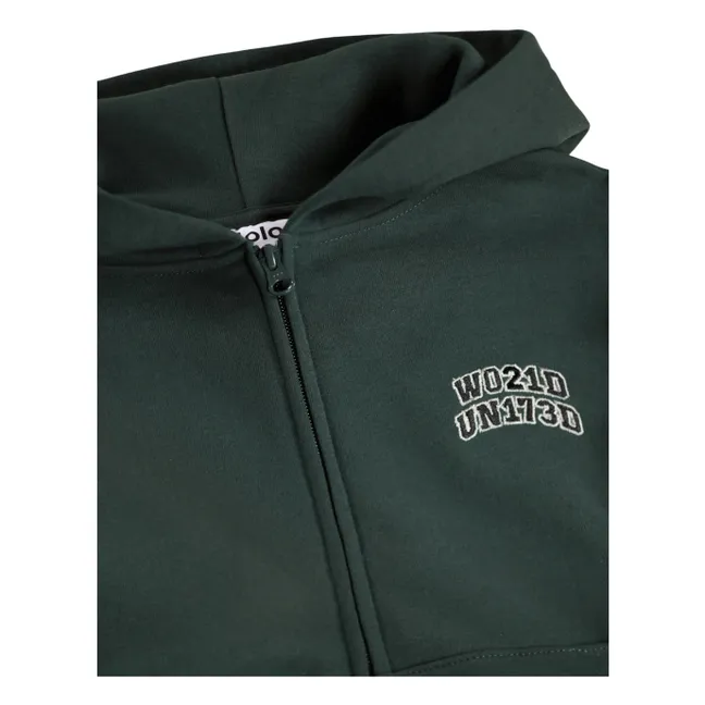 Sweat Zippé Marley W021D UN173D | Vert sapin