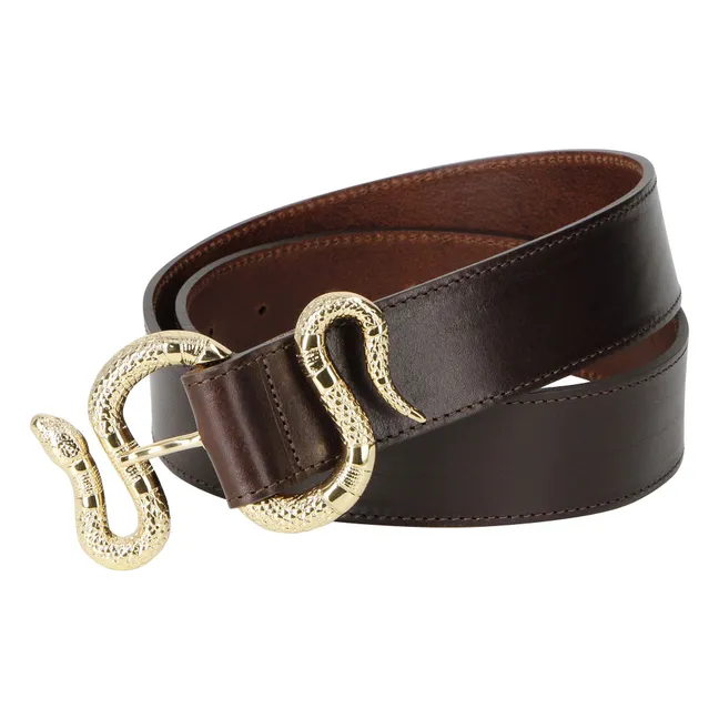 Ceinture La Crush Cuir | Chocolat