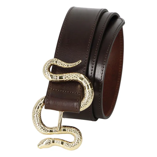 Ceinture La Crush Cuir | Chocolat