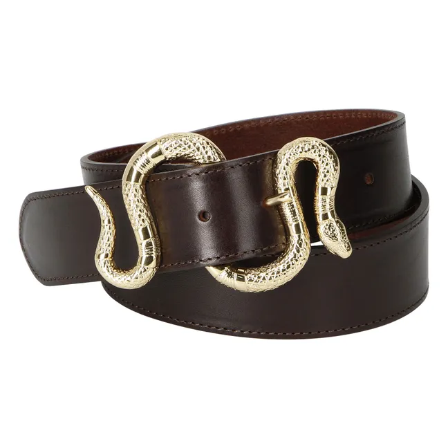Ceinture La Crush Cuir | Chocolat