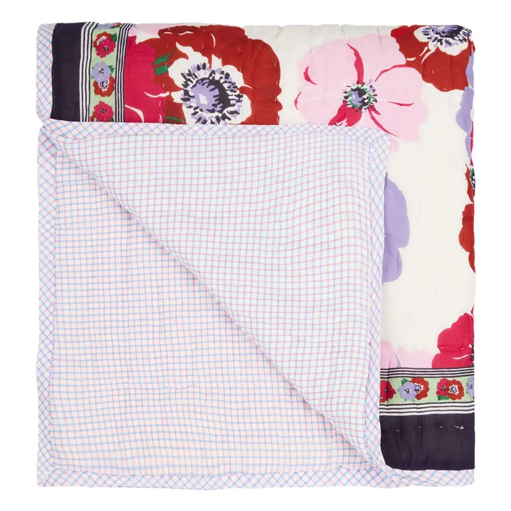 Plaid quilté réversible Anemon sarong | Rouge- Image produit n°0