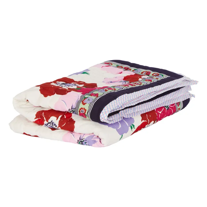 Plaid quilté réversible Anemon sarong | Rouge- Image produit n°1