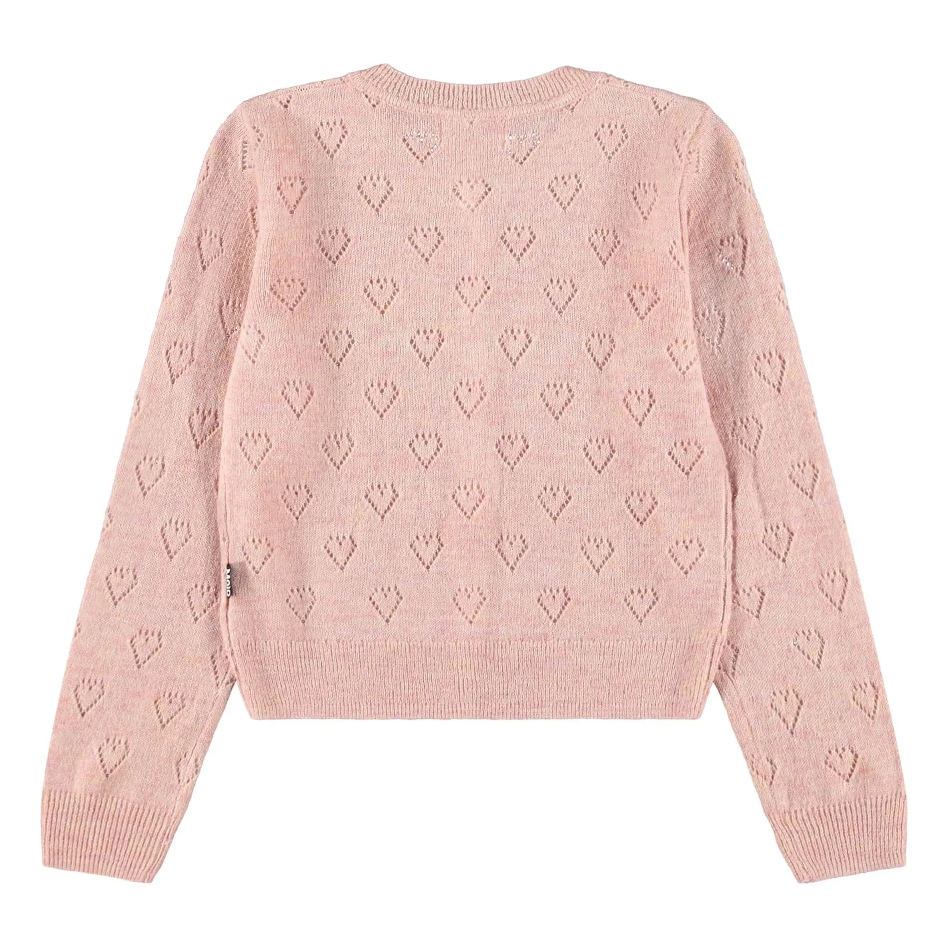 Gilet Gillian Cœurs | Rose poudré- Image produit n°4