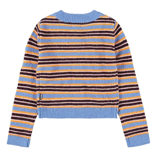 Gilet Geraldine Rayé | Bleu Clair