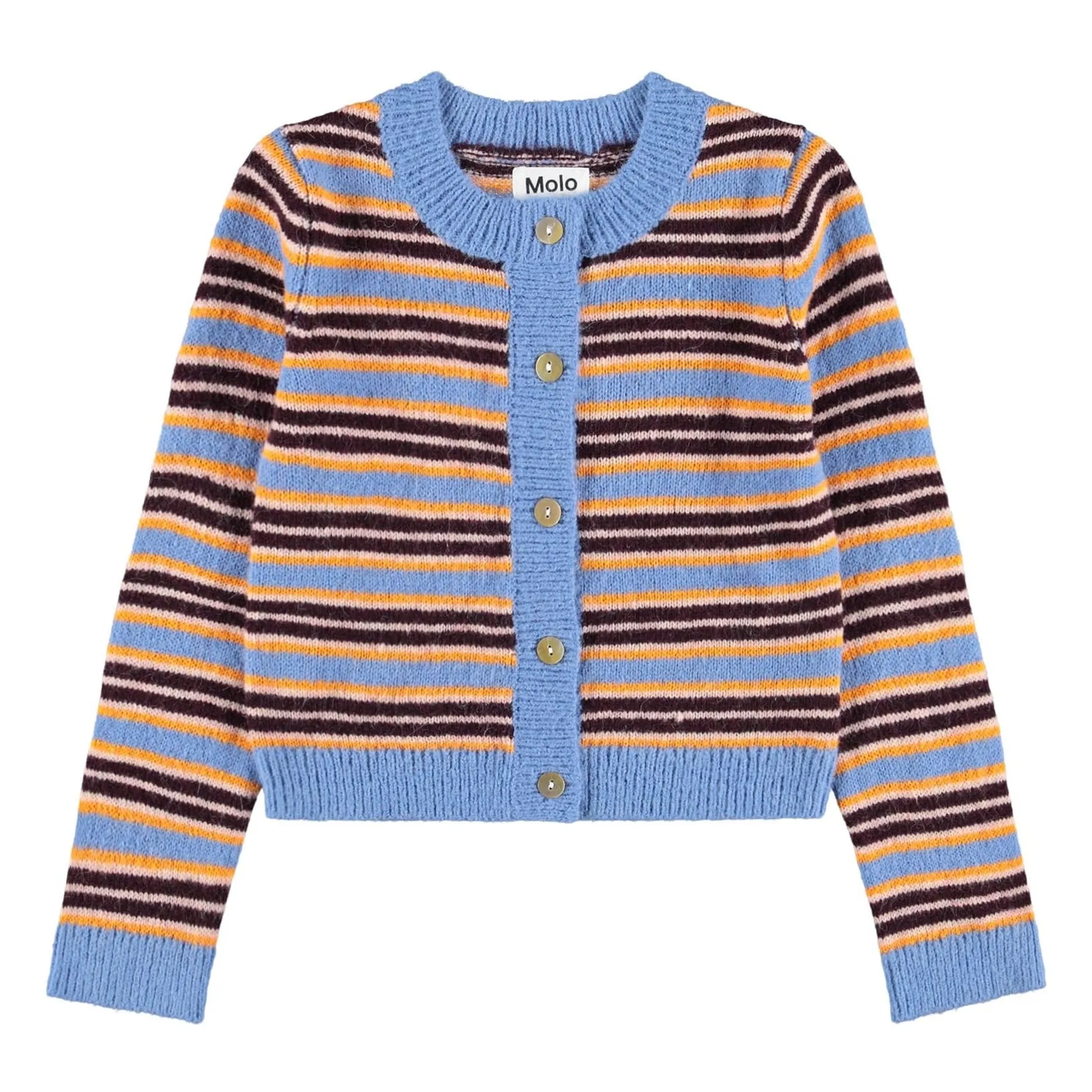Gilet Geraldine Rayé | Bleu Clair- Image produit n°0