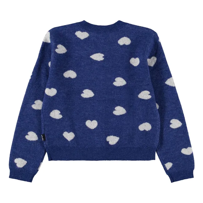 Gilet Ginny Cœurs  | Bleu marine