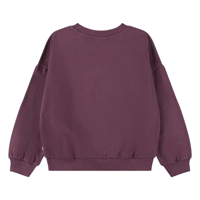 Maxi Tigre organic cotton sweater | Burgundy
