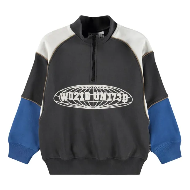 Sweat Zippé Marty Coton Bio | Noir