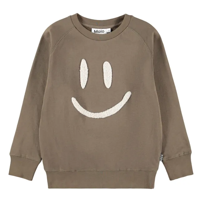 Mike Smiley organic cotton sweater | Beige