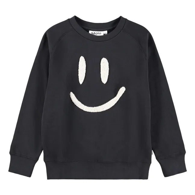 Mike Smiley organic cotton sweater | Black
