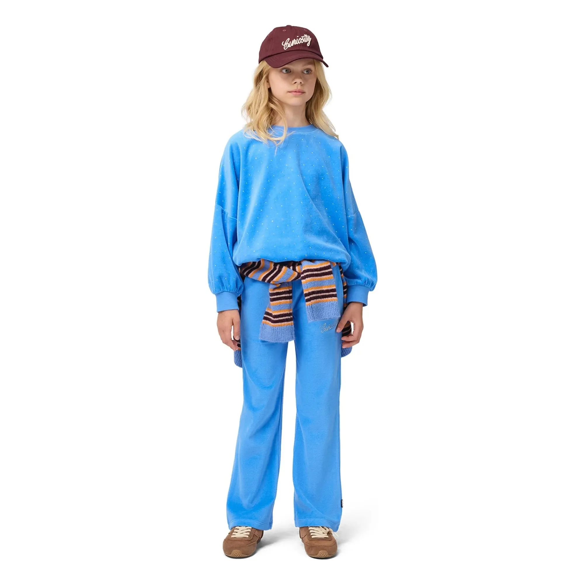 Gilet Geraldine Rayé | Bleu Clair- Image produit n°2