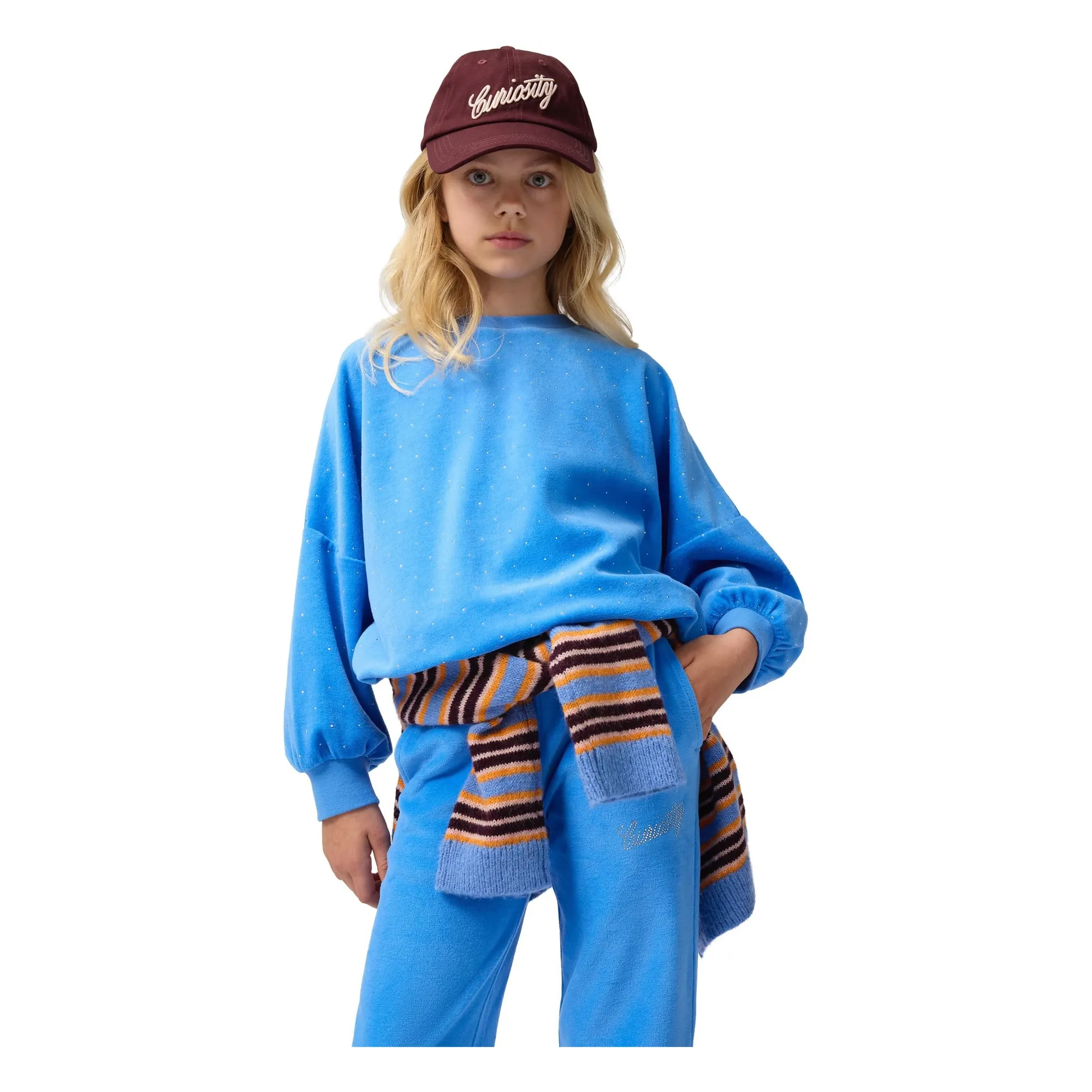 Gilet Geraldine Rayé | Bleu Clair- Image produit n°5