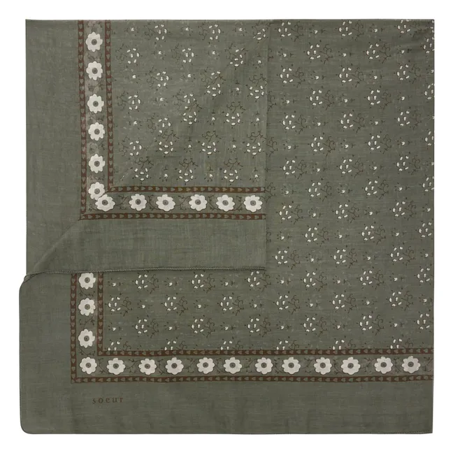 Foulard Classique Coton | Kaki