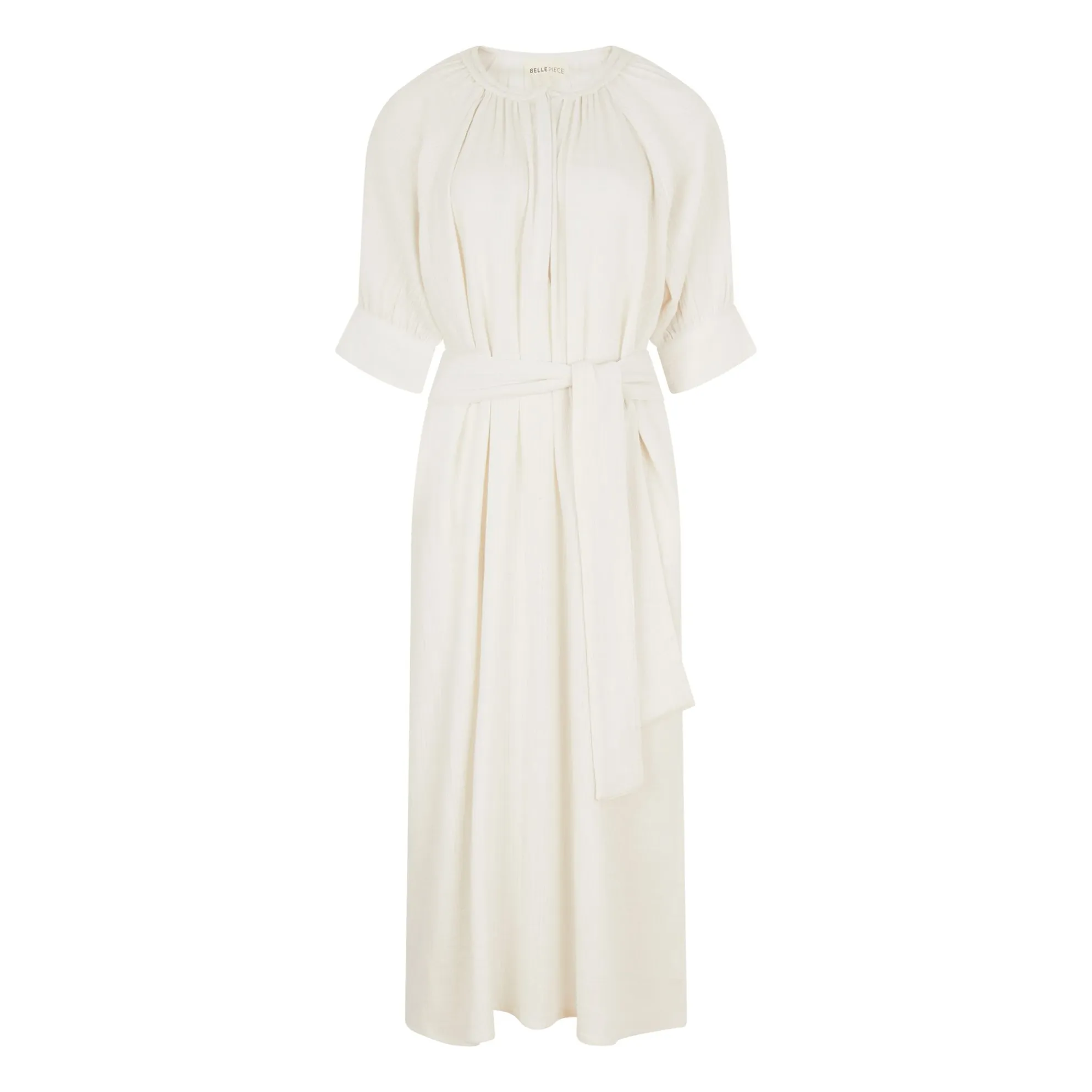 Bellepiece White Derek Crépon Dress
