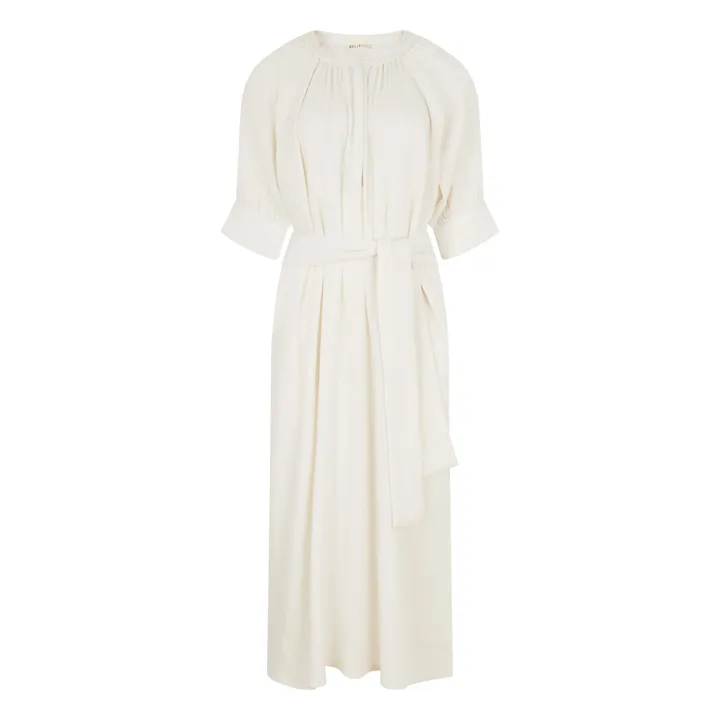 Robe Derek Crépon | Blanc- Image produit n°0