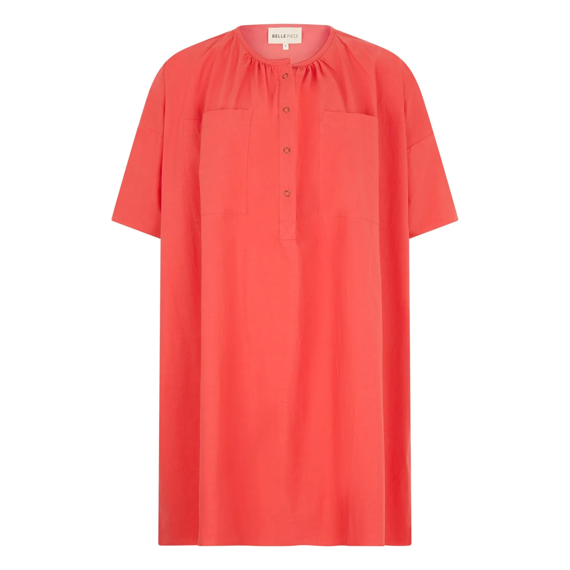 Bellepiece Pink Antonia Cotton Poplin Dress