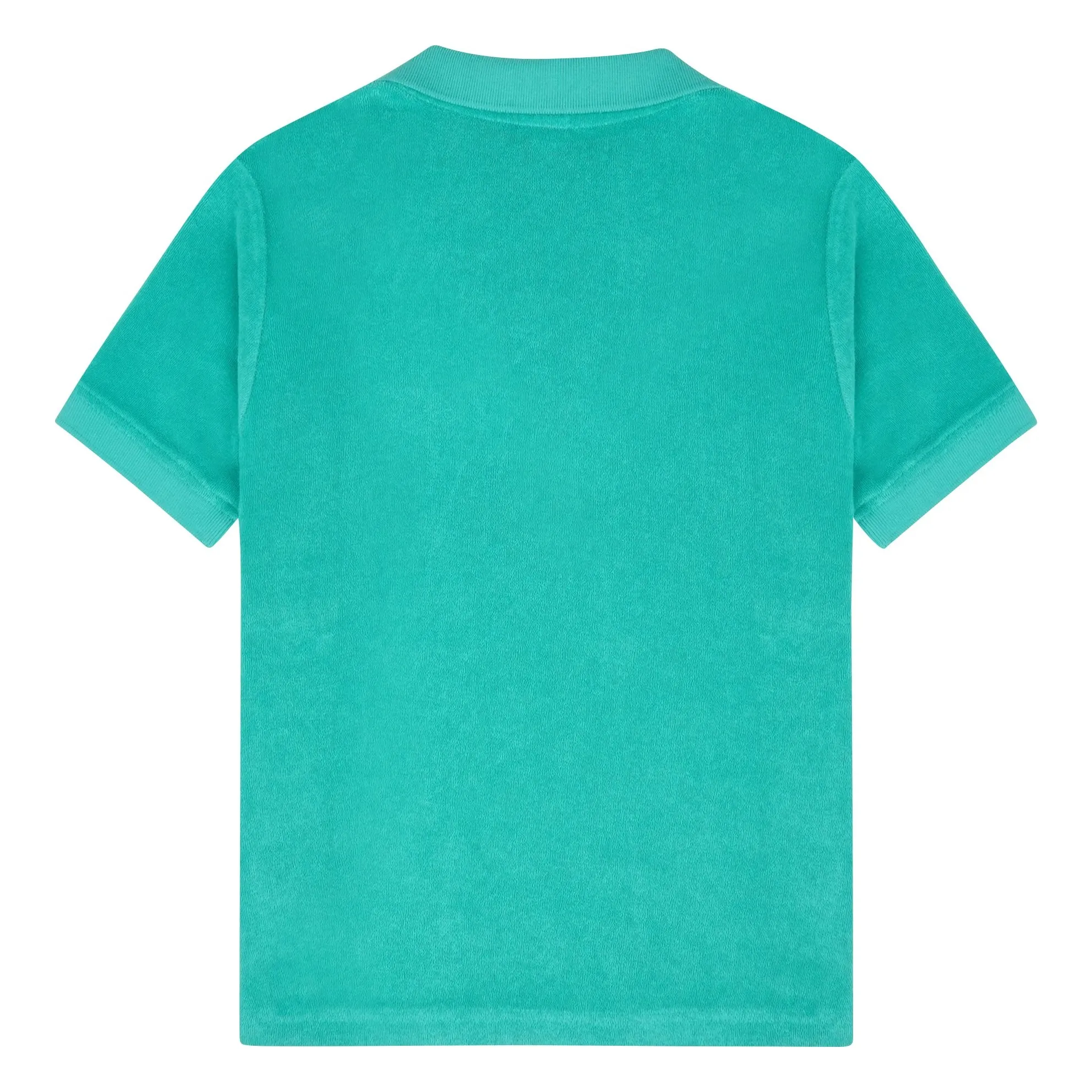Polo Signature Logo Eponge | Turquoise- Image produit n°1
