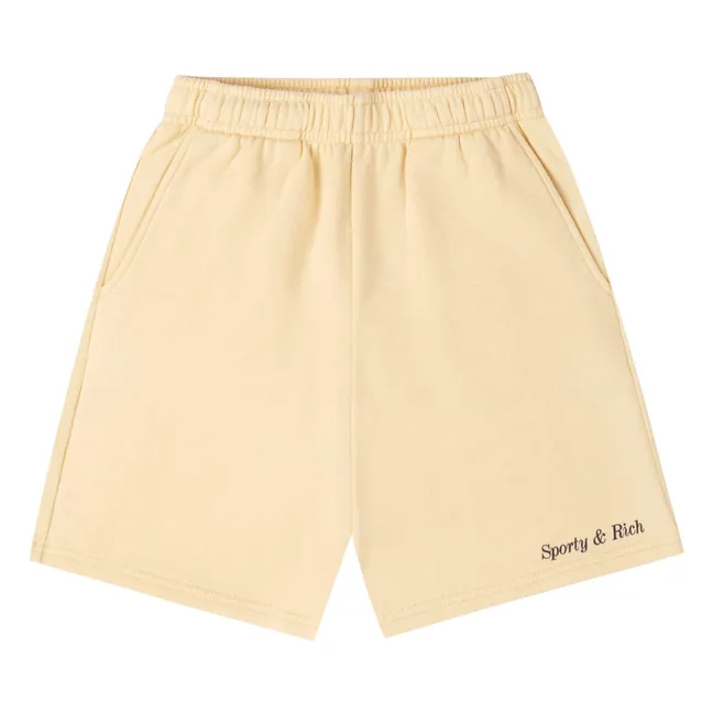 Short Jogger Classic Logo | Jaune pâle