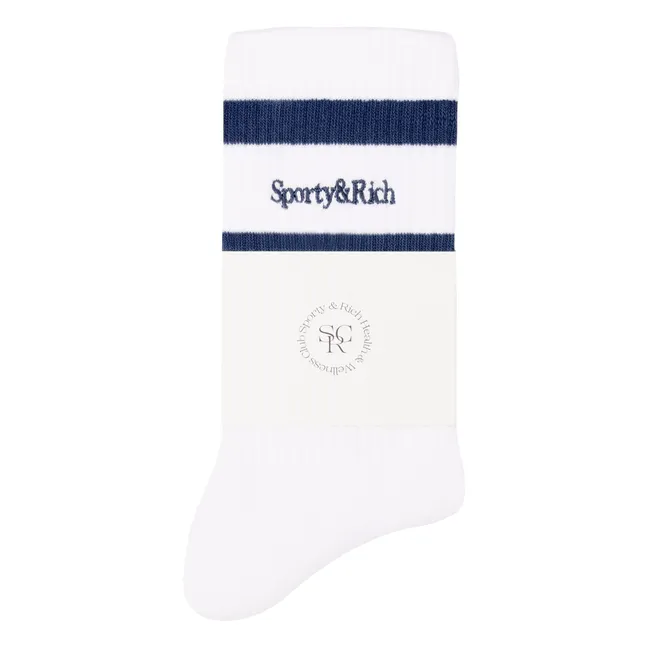 Chaussettes Serif Logo | Blanc