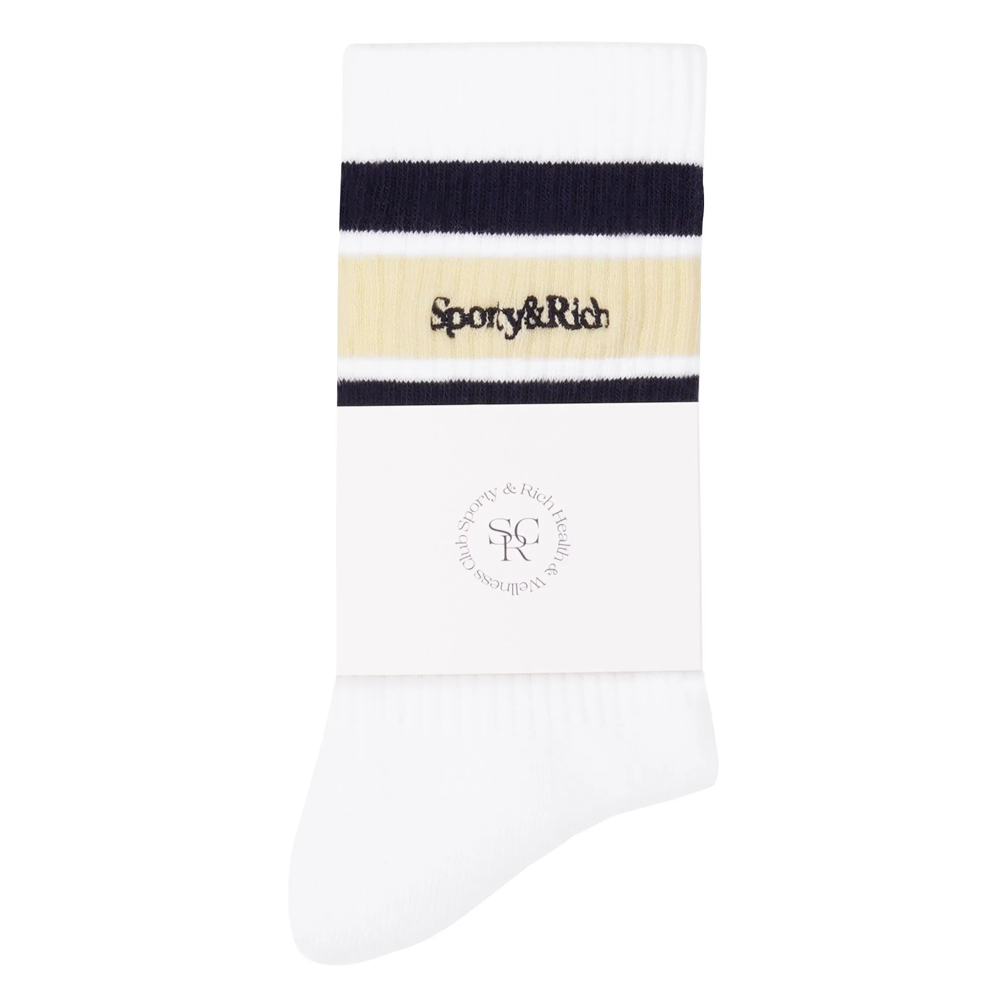 Chaussettes Serif Logo | Jaune pâle- Image produit n°1