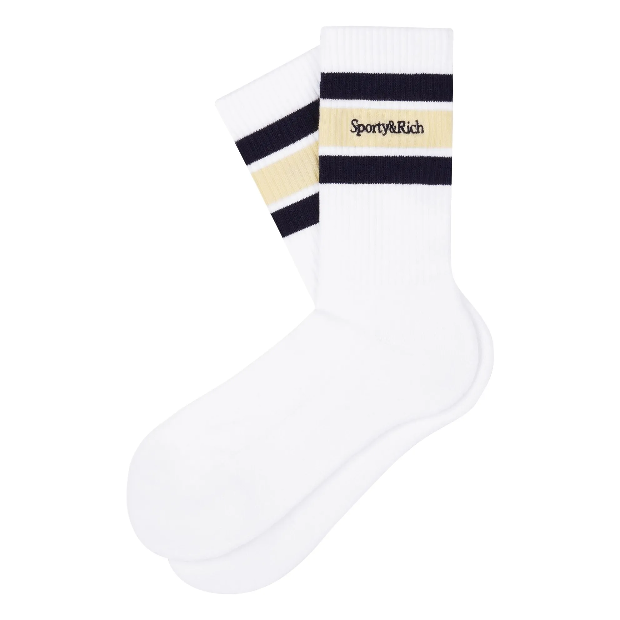 Chaussettes Serif Logo | Jaune pâle- Image produit n°0