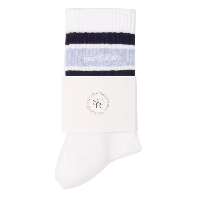Calcetines Serif Logo | Azul Cielo
