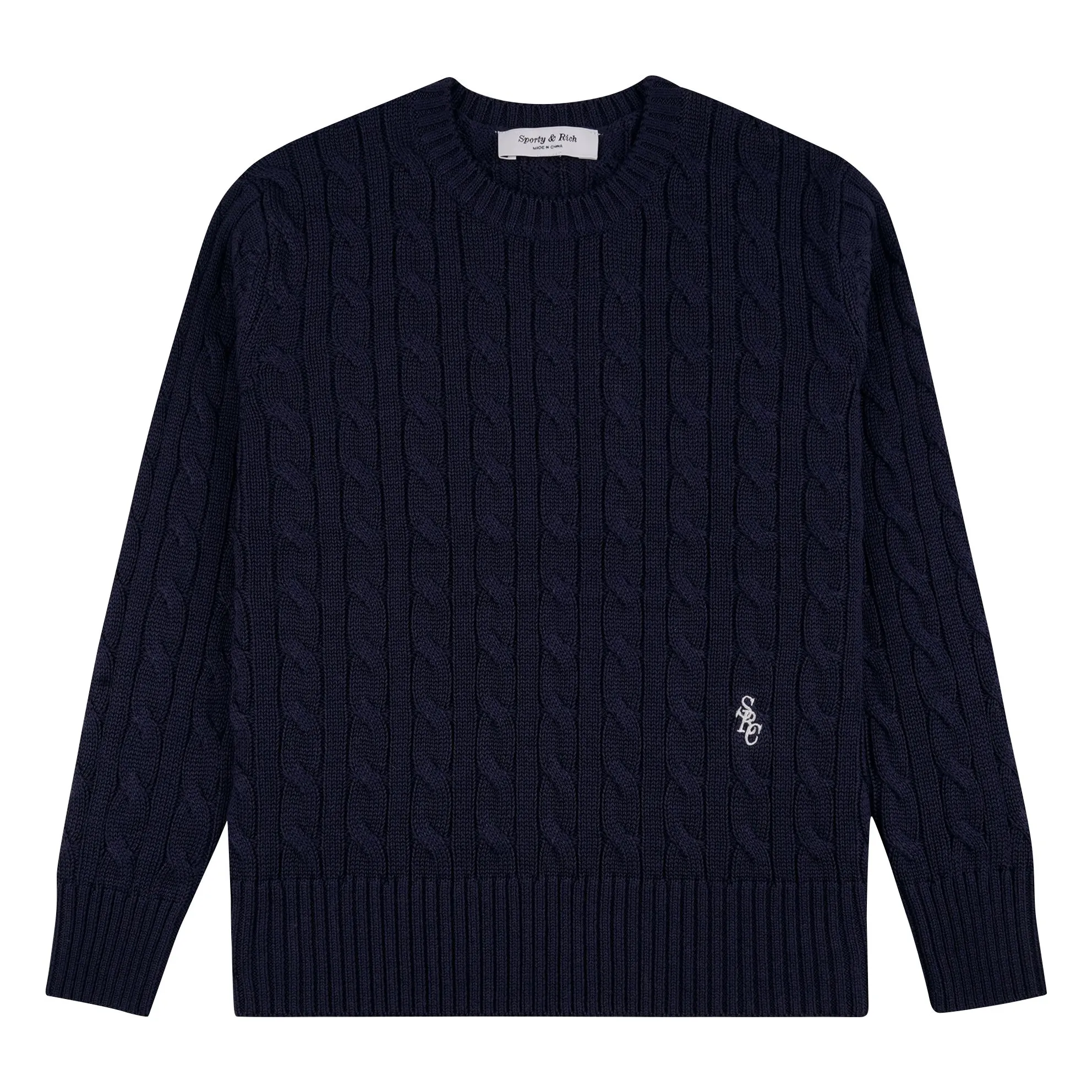 Sporty & Rich Dark Blue Src Twisted Pullover