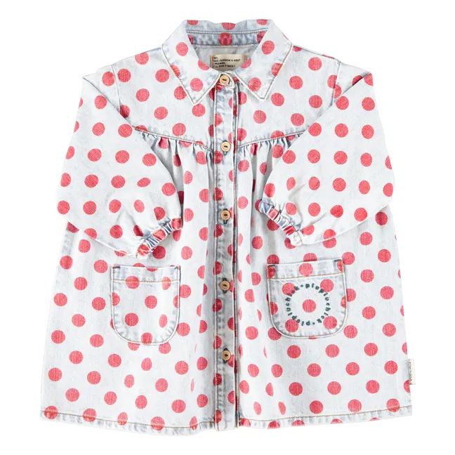 Vestido vaquero Pois | Azul Claro