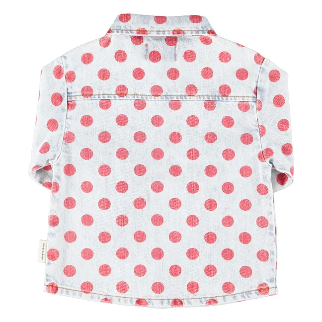 Camisa vaquera Pois | Azul Claro