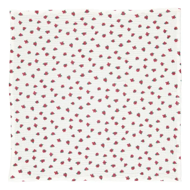Bandana floreada de algodón ecológico | Crudo