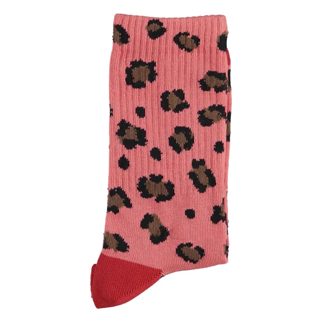 Chaussettes Léopard | Rose