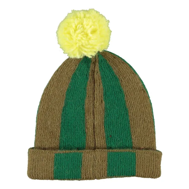Bonnet Rayé | Vert