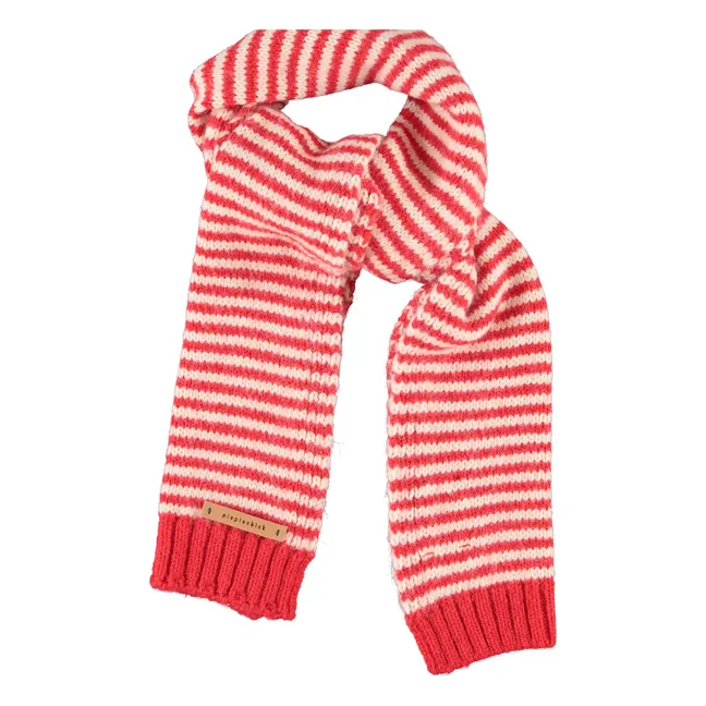 Echarpe Rayée | Rouge