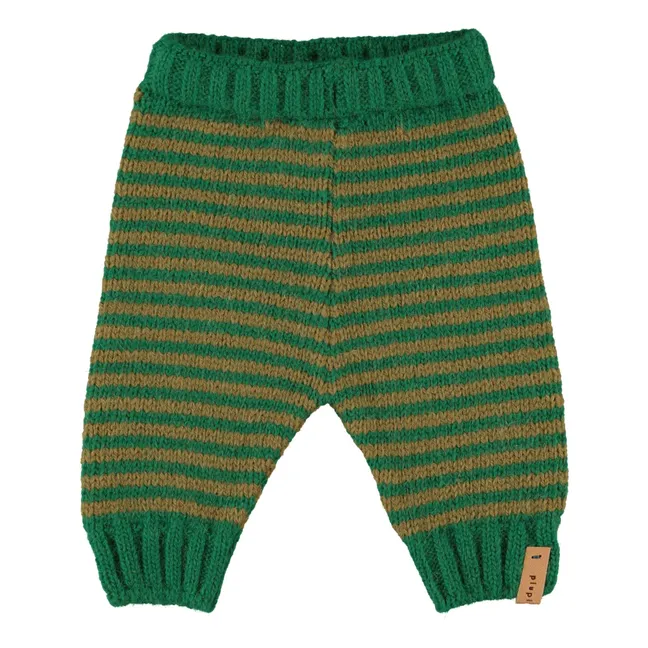 Legging Rayé Maille | Vert